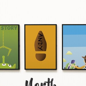 Toy Story Poster Bundle | Set of 3 | Watercolor | Digital Art Poster