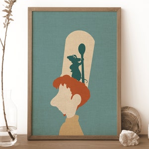 Ratatuille Minimal Poster | Watercolor | Digital