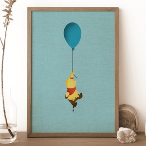 Winnie the Pooh Minimal Poster | Watercolor | Digital