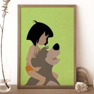 The Jungle Book Minimal Poster | Watercolor | Digital