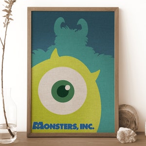Monsters Inc Poster | Watercolor | Digital