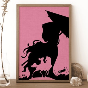 Mulan Minimal Poster | Watercolor | Digital | Handmade Colorful Print