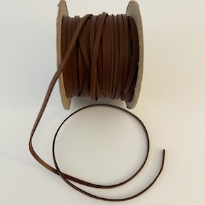 Mid Brown 3mm leather lacing