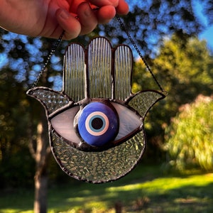 Evil Eye Hand Sun Catcher