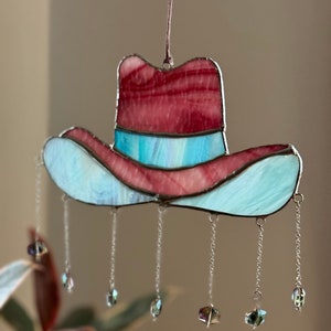 Cowboy Hat Stained Glass Suncatcher