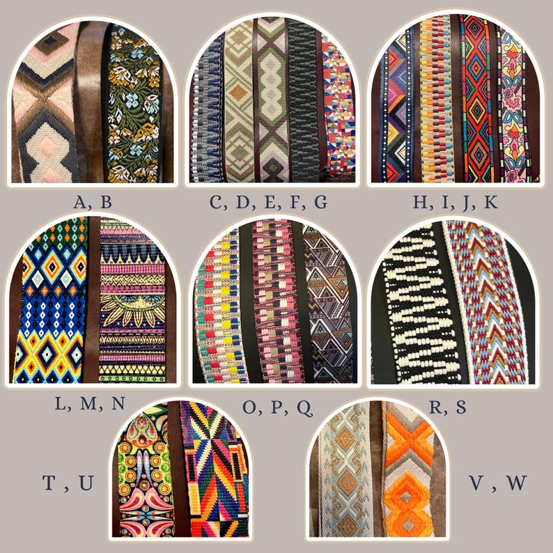 Crossbody Fabric Strap Custom Floral Strap Pattern Etsy