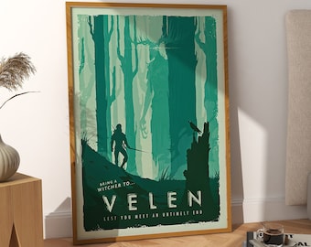 The Witcher 3 Poster - Geralt of Rivia Wall Art - Game Poster Gift - Video Game Decor Gift - Game Room Decor