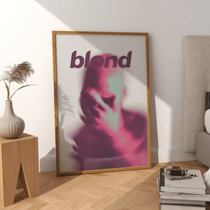 Frank Ocean Poster – Blondes Poster – Frank Ocean Blondes Poster – Blondes Poster – Frank Ocean Fan-Geschenk – Retro-Wandkunst – Raumdekoration