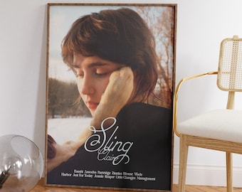Clairo / Sling / Album Tracklist / Poster Print / Minimal / Wall