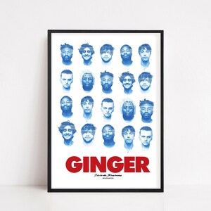 Brockhampton Poster - Ginger Album Poster - Album Cover Poster - Wandkunst - Ginger Brockhampton - Dominic Fike - Euphorie Poster