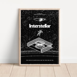 Interstellar Movie Poster - Poster Gifts - Movie Poster - Interstellar Art - Wall Art - Christopher Nolan - Home Decor