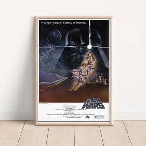 Star Wars: A New Hope Movie Poster - Vintage Wall Art
