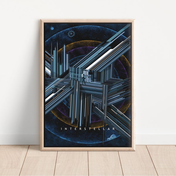 Interstellar Movie Poster - Poster Gifts - Movie Poster - Surreal Interstellar Art - Wall Art - Christopher Nolan - Home Decor