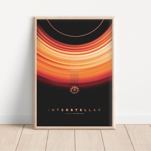 Interstellar Movie Poster - Poster Gifts - Movie Poster - Interstellar Art - Wall Art - Christopher Nolan - Home Decor