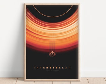 Interstellar Movie Poster - Poster Gifts - Movie Poster - Interstellar Art - Wall Art - Christopher Nolan - Home Decor