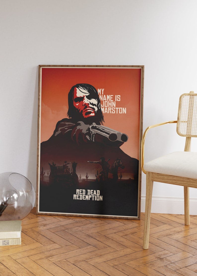 Red Dead Redemption Poster RDR 2 Poster Video Game Poster - Etsy