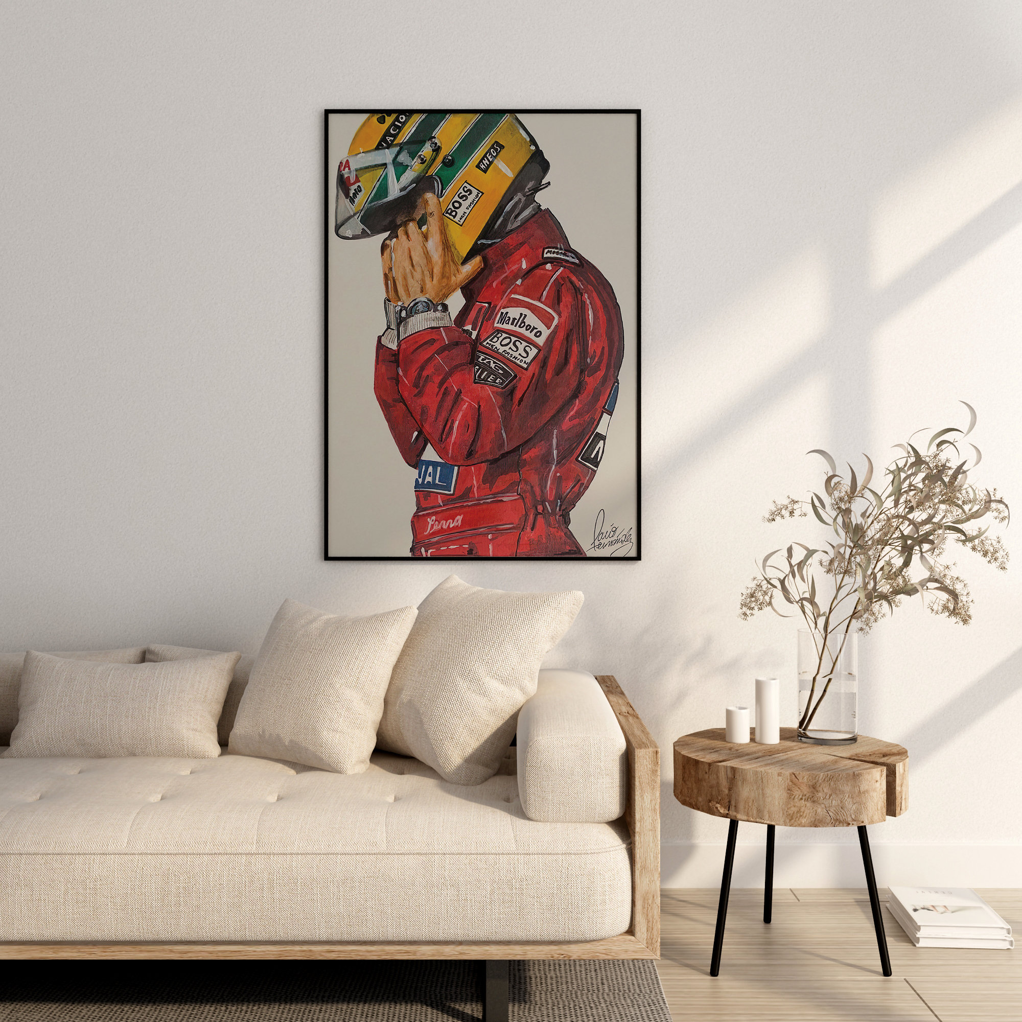 F1 Ayrton Senna Poster Ayrton Senna Print Formula 1 Gift Ayrton Senna