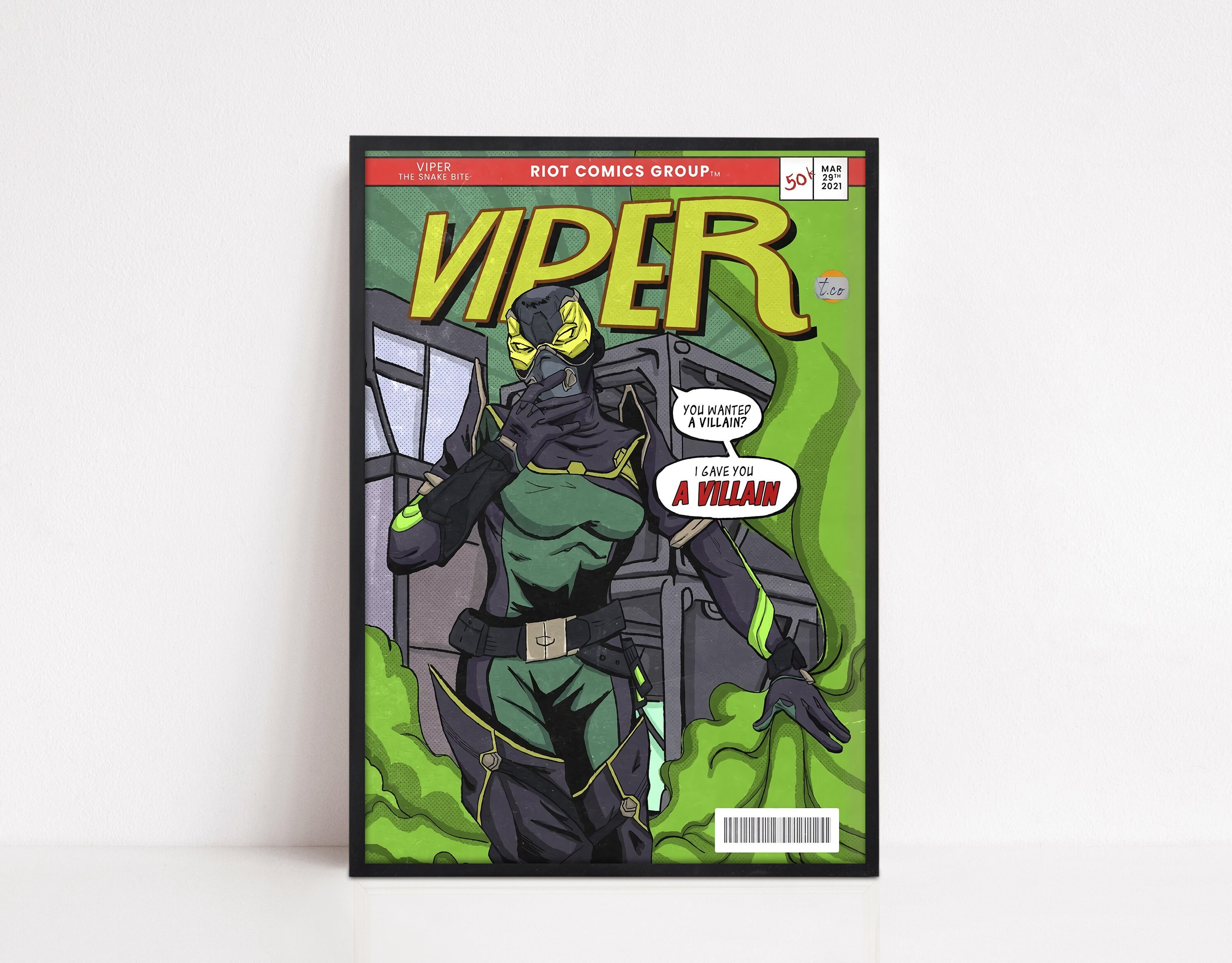 Viper Poster - Viper Valorant Poster - Valorant Poster - Valorant Fan Gift - Game Room Decor - Valorant Comic Series