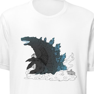 Godzilla T-shirt Yurikame Creation White
