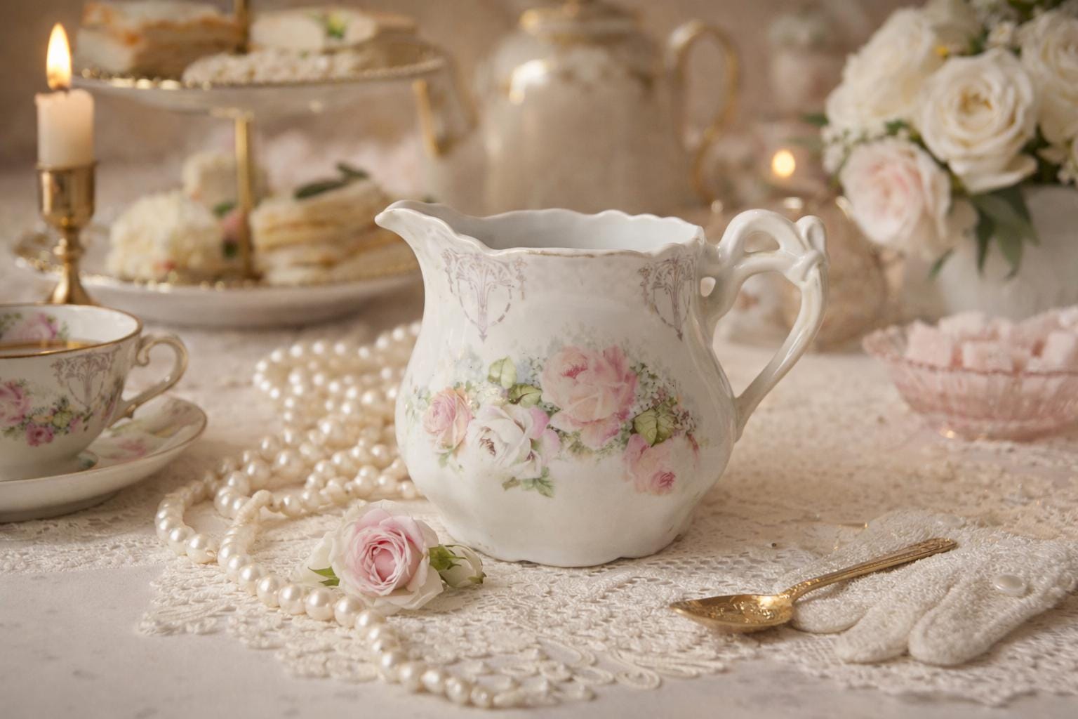 Antique Porcelain Germany Pitcher - Etsy