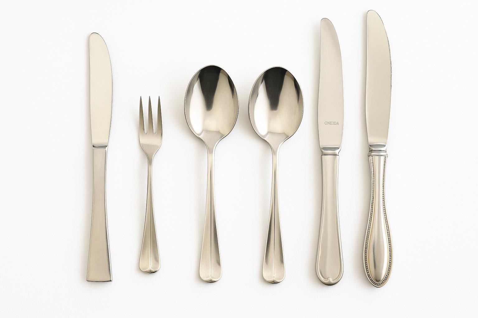 Vintage Flatware Mix & Match Set – Retroneu Korea, Oneida Satin Garnet ...