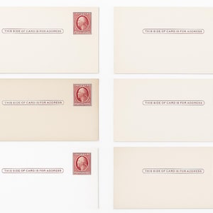 5 Vintage 2-Cent Benjamin Franklin USPS Postkarten - Scott UX38 (1951)