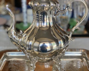 【Reed & Barton】Victorian ティーサービス 4点　優美！！ Vintage Reed and Barton Winthrop Tea Set Silver Plate 3-piece