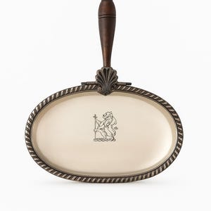 Regal Silverplate Crumb Catcher | Lion Crest | Vintage Dining Elegance