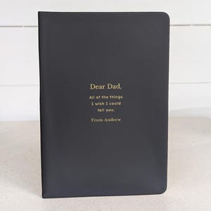 All of the things I wish I could tell you | Personalised Grief Notebook