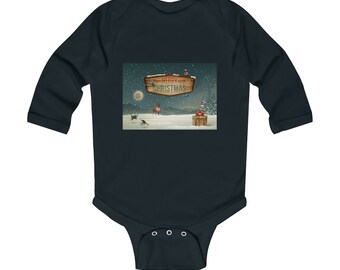 Body infantil de manga larga