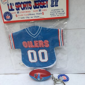 1998 Memphis Oilers Football Jersey Key Chain and Memphis Football Key Chain