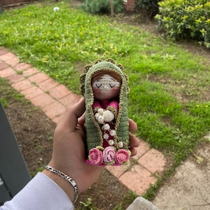 Handmade Crochet Virgin Mary Our Lady of Guadalupe- Virgencita de Guadalupe -Amigurumi Plushy