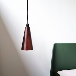 hanging pendant lamp plastic recycled - amber