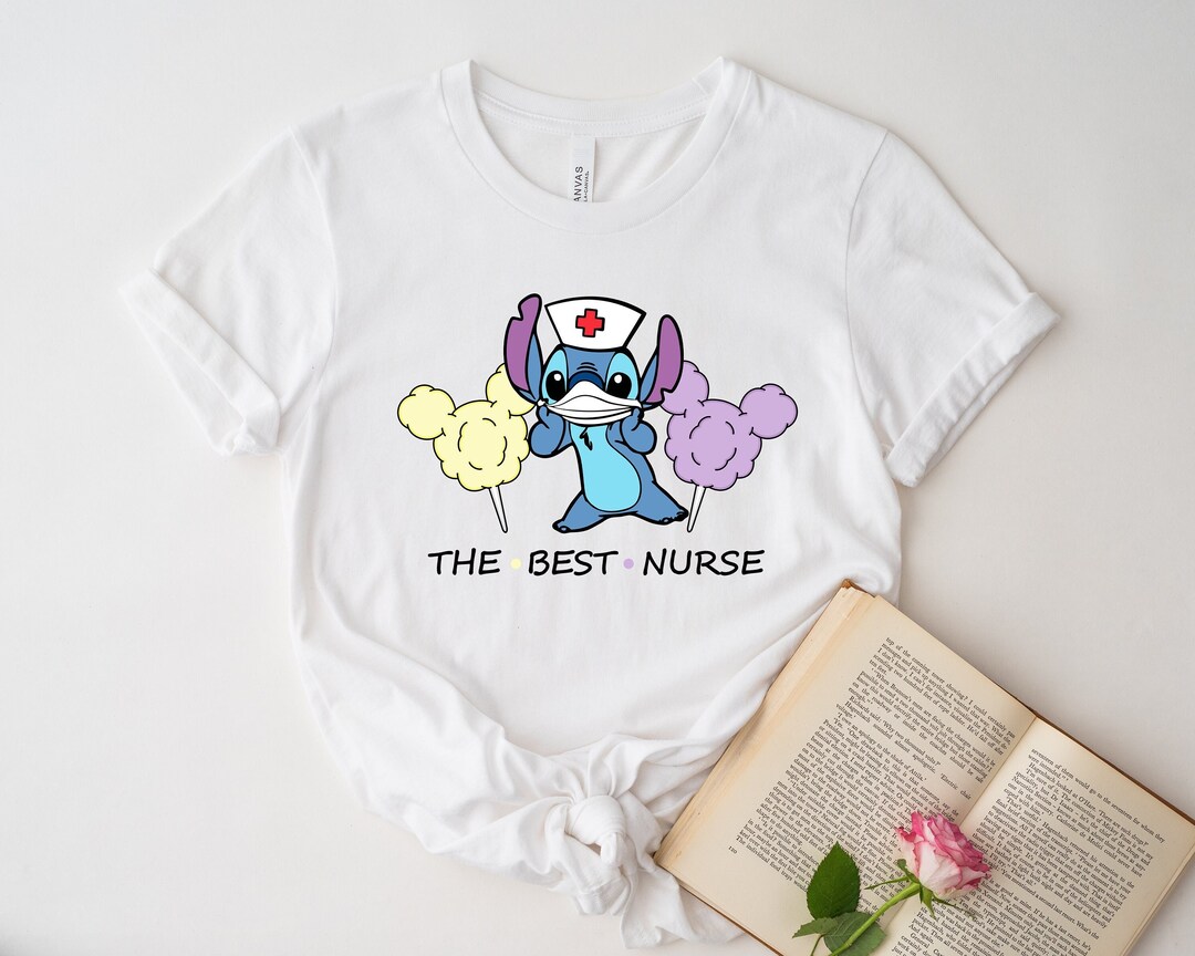 Disney Stitch Nurse Characters Shirt, Disney Stitch School Nurse Shirt