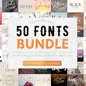 Handwritten font bundle, Canva Font, Modern Design, Luxury font, Font for business, Fonts for crafting, Branding font, 2023 font, Logo font
