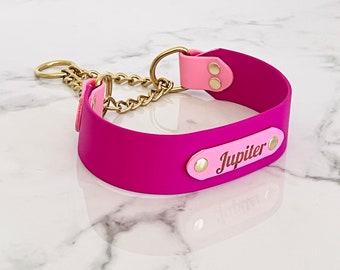Martingale Collar Leather dog collar Collar chain Biothane dog collar dog collar with name Waterproof Collar Christmas dog collar