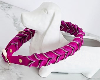 Braided biothane paracord collar  MothersDay gift durable handmade investment for your small to Large dogs| waterproof - Pretty In Pink