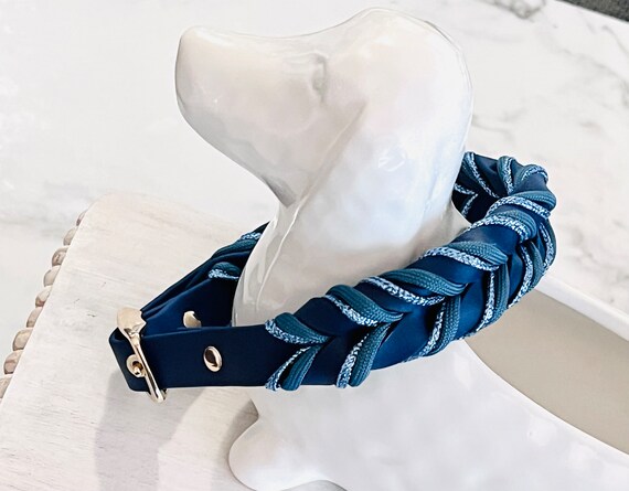 Geflochtenes Biothane Paracord Halsband Muttertagsgeschenk langlebig  handgefertigte Investition fr Ihre kleinen bis groen Hunde wasserfest -  Midnight Beauty - Etsy.de