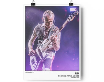 Flea of Red Hot Chili Peppers on Stage in Abu Dhabi - Print 1 of 5 in Series - Live Music Print