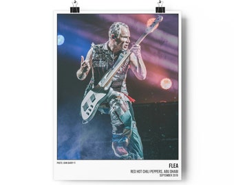 Flea of Red Hot Chili Peppers on Stage in Abu Dhabi - Print 3 of 5 in Series - Live Music Print