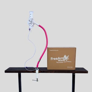 Hands-Free Tube Feeding Holder: Portable IV Pole, Adjustable Clamp