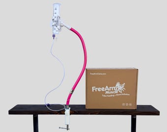 Hands-Free Tube Feeding Holder: Portable IV Pole, Adjustable Clamp