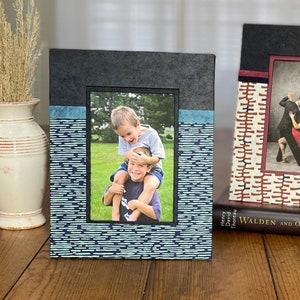 Chiyogami Picture Frame, 4 x 6 Picture Frame, 3.5 x 5 Photo Frame, Unique, Colorful, Table