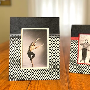 Diamond Picture Frame,Lokta Picture Frame, 4 x 6 Picture Frame, Colorful, Unique, Handmade