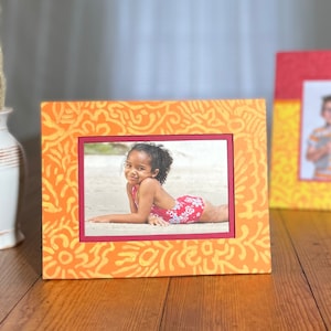 Colorful, 4 x 6 Picture Frame, Photo Frame, Handmade