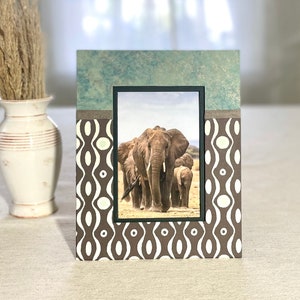 Boho Picture Frame, 4 x 6, 3.5 x 5, Retro, Unique Picture Frame, Table Frame, Handmade Picture Frame