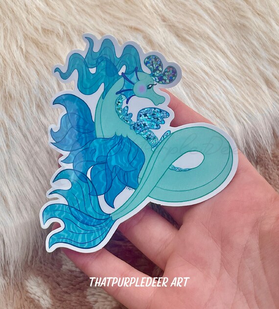 Splash Dragon Webkinz Sparkle Vinyl Sticker Etsy