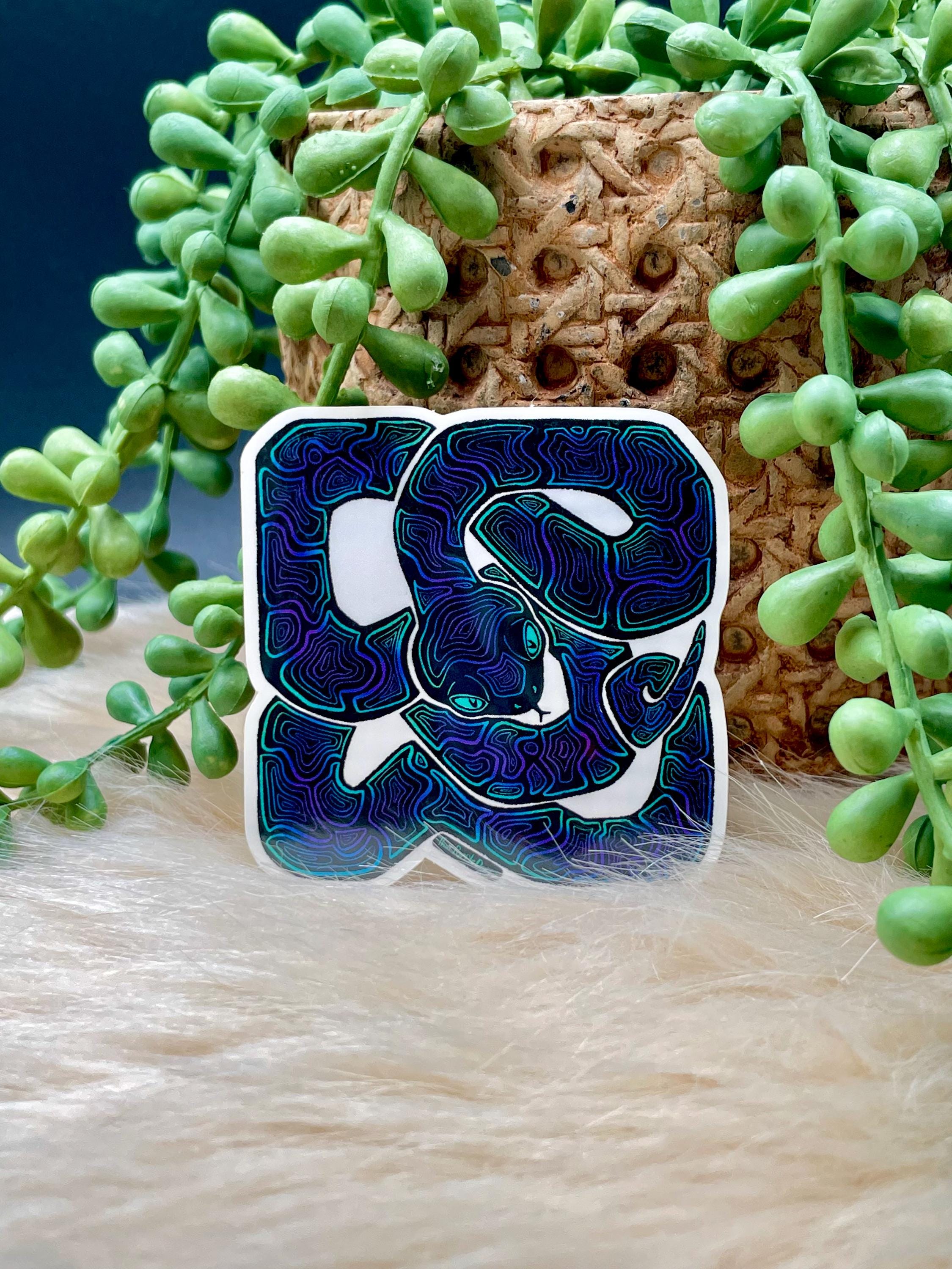 Snake Dual Tone Skeleton Sticker - Etsy