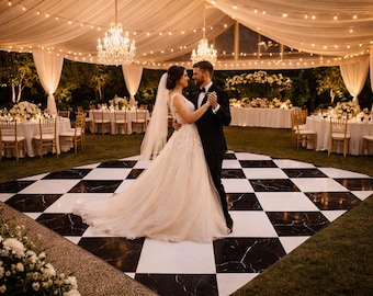 Custom Wedding Dance Floor Wrap, Personalized Vinyl Decal for Weddings, Graduations, Sweet 16 & Event Decor