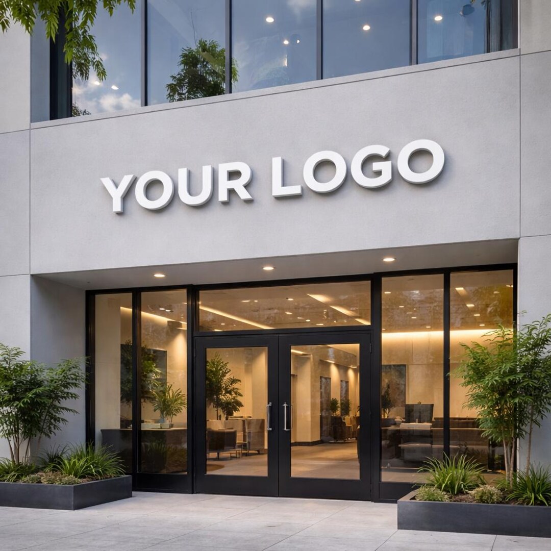 Real Logo Sign Custom 3D Metal Logo Sign, Backlit LED Business Sign - Etsy